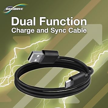 BoxWave Cable Compatible with VTech KidiBuzz 3 - DirectSync Cable, Durable Charge and Sync
