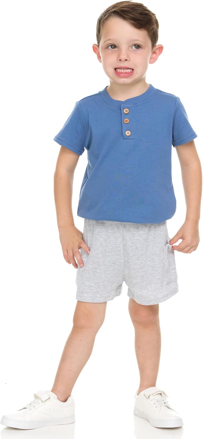 Cudlie 5-Pack Boys Baby & Toddler Shorts - Soft, Durable Play Shorts for Boys, Sizes 12 Months to 4T - Image 5