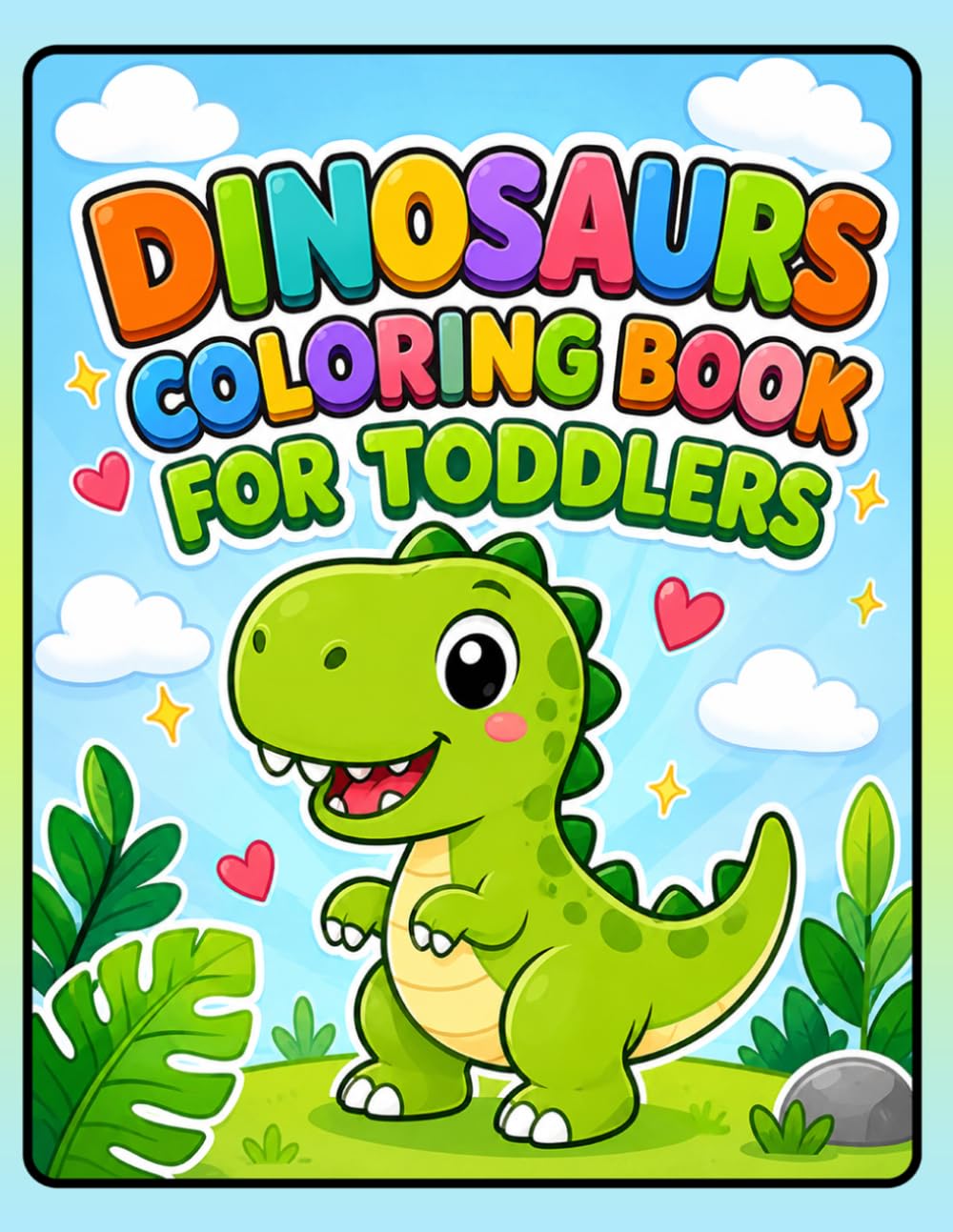 Dinosaurs Coloring Book for Toddlers: A Fun Coloring Adventure with Cute Dinosaurs for Little Kids