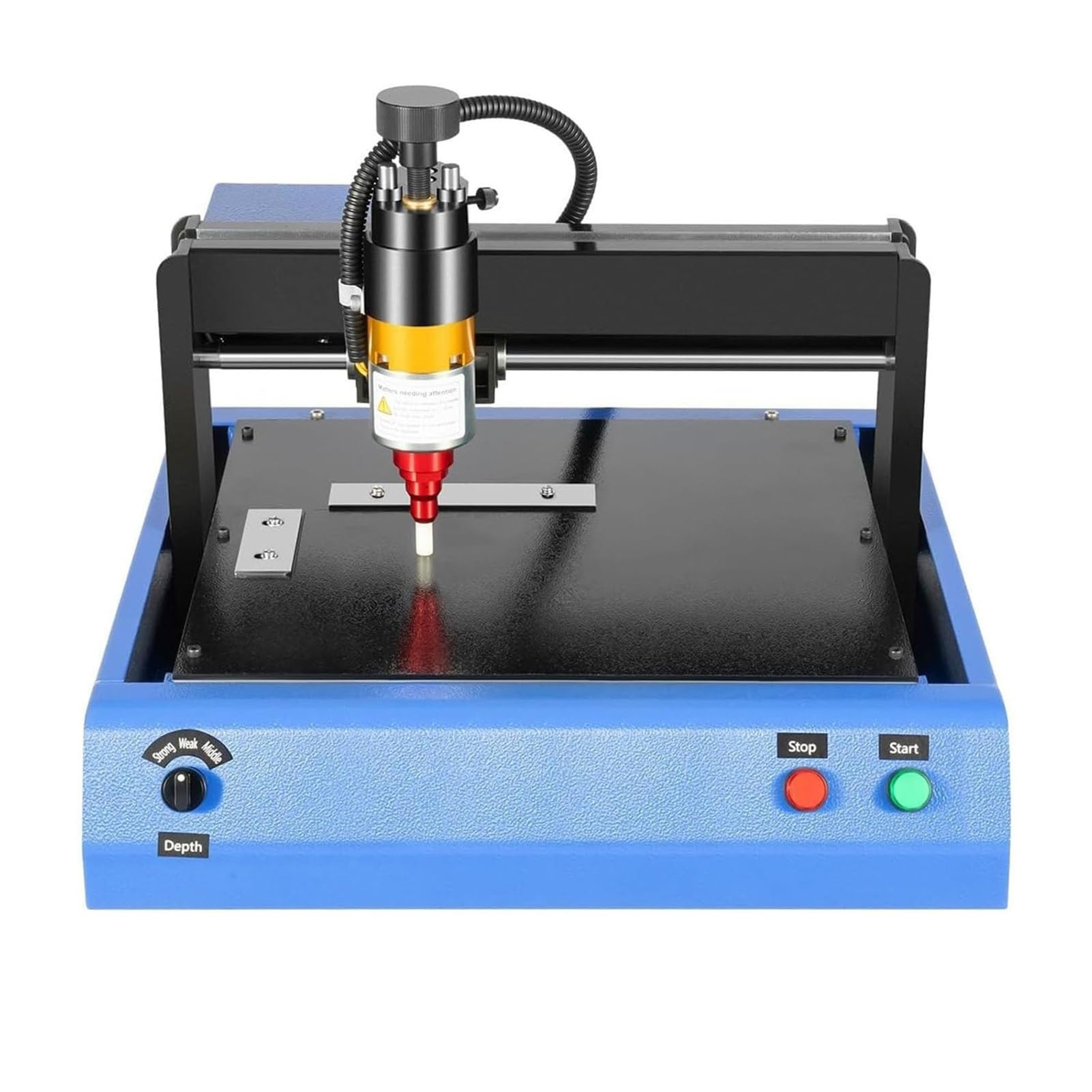 FHRKA Steel Plate Engraving Machine,Electric Metal Marking Machine,for Metal Nameplate Dog Tag Making Steel ID Card (300x200MM)