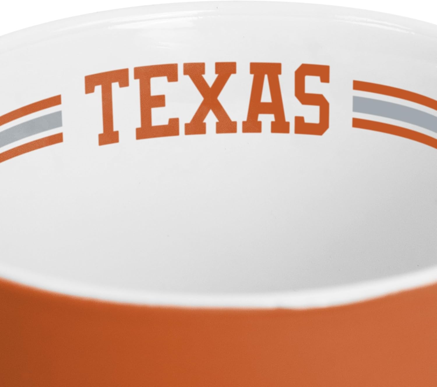 Logo Brands NCAA Texas Longhorns 15 oz Stripe Coffee Mug - Vintage Team Logo, Inside Print & Stripes, Microwave & Dishwasher Safe- Great Gift For Fans & Alumni - Image 4