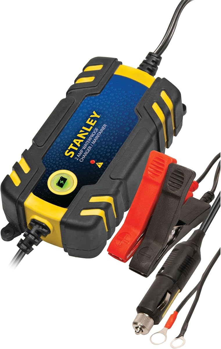 STANLEY BC209W Waterproof 2 Amp Battery Charger/Maintainer