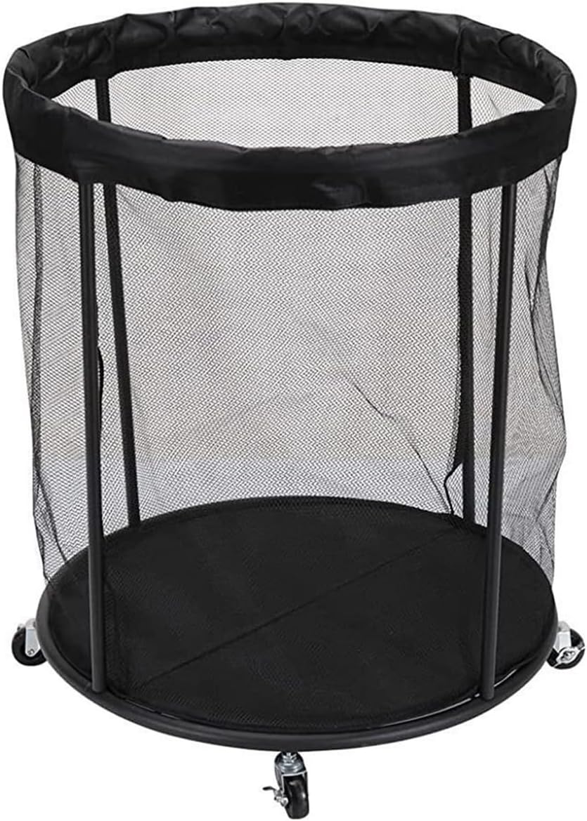 Ball Storage Bin Sports Cart Holder with Basketball for Soccer Garage School Bin with Holder for Indoor Outdoor