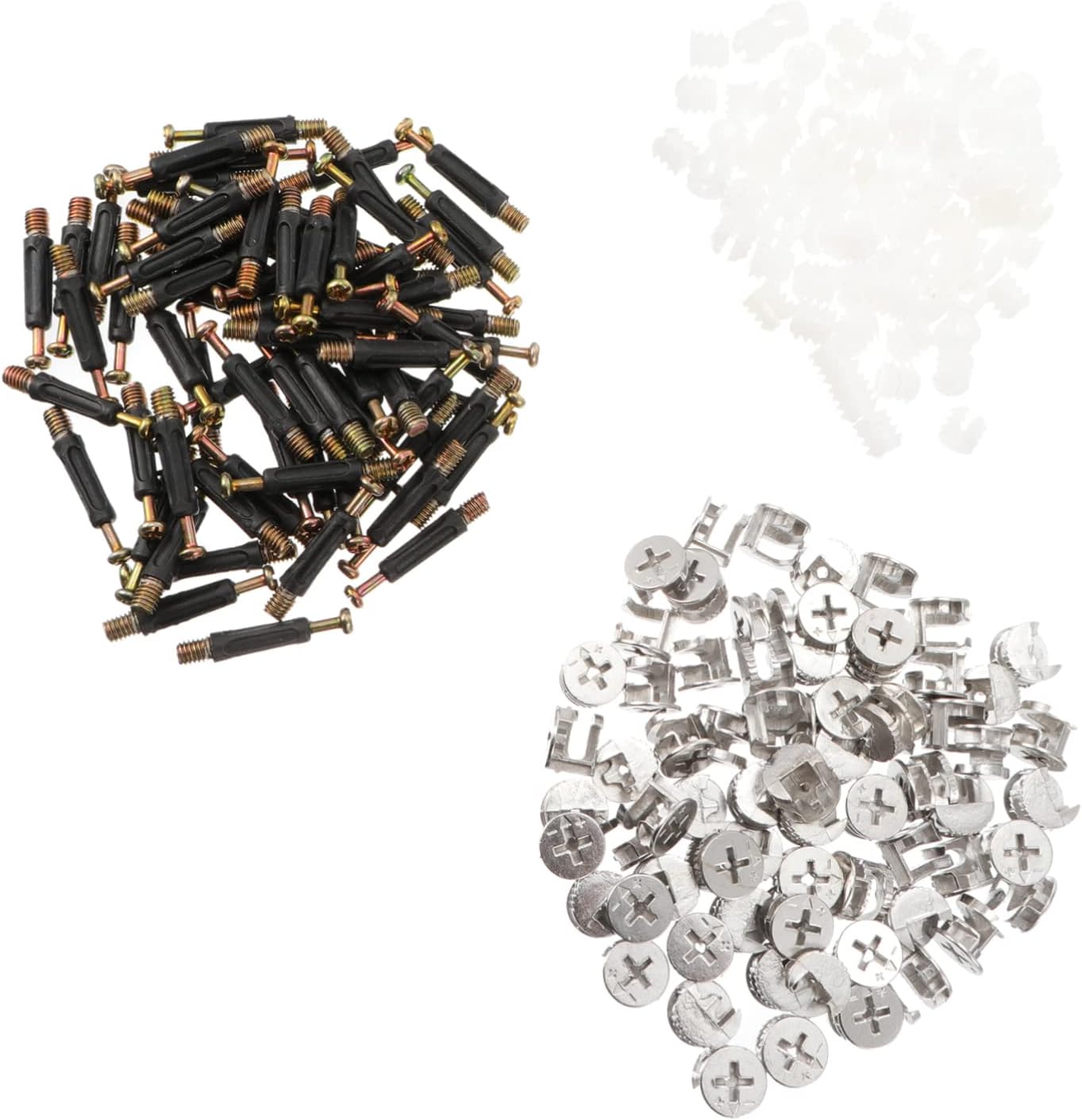 75pcs Furniture Connector Bolts Nut Inserts for Cabinet Connectors Sturdy
