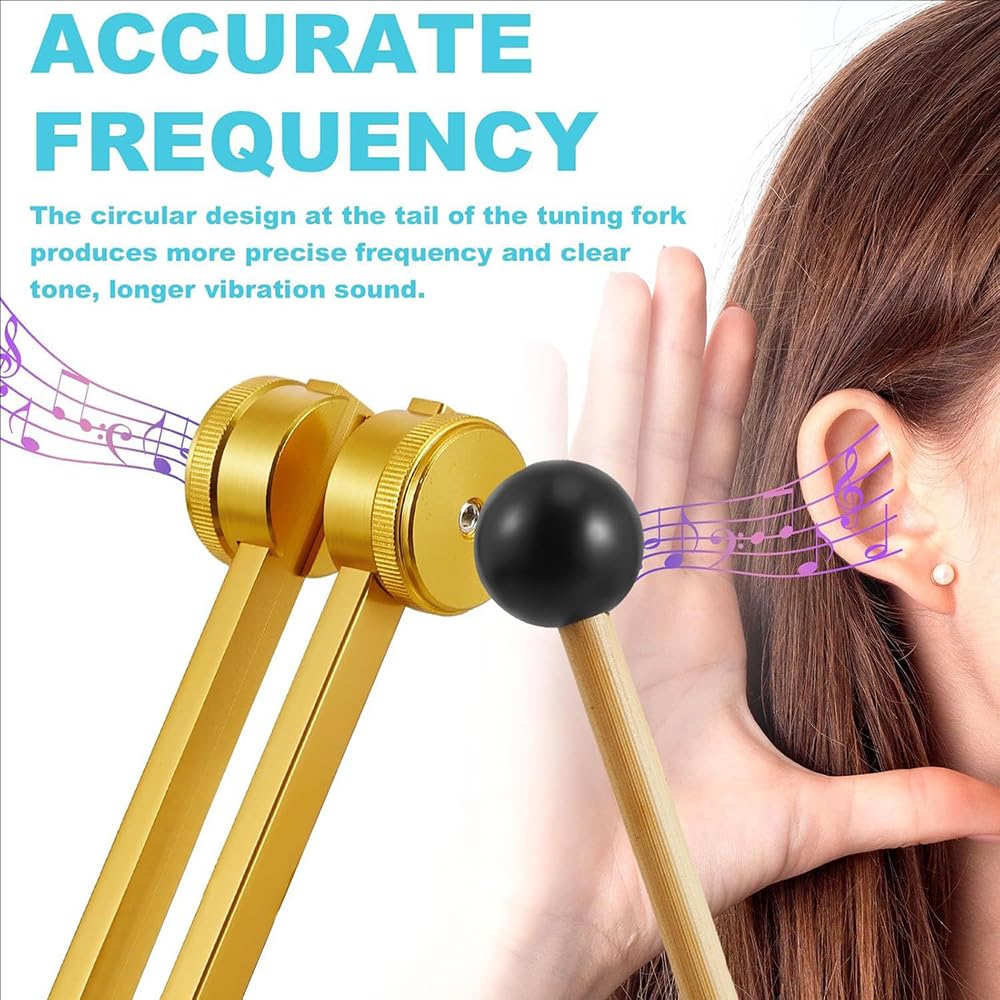 Diapason Curativo,Diapason Neurologici,12 PCS Diapason In Scatole Di Alluminio,Mantengono l'Armonia Di Mente,Adatti Per La Meditazione Terapeutica,La Terapia Dei Chakra,La Liberazione Dallo Stress