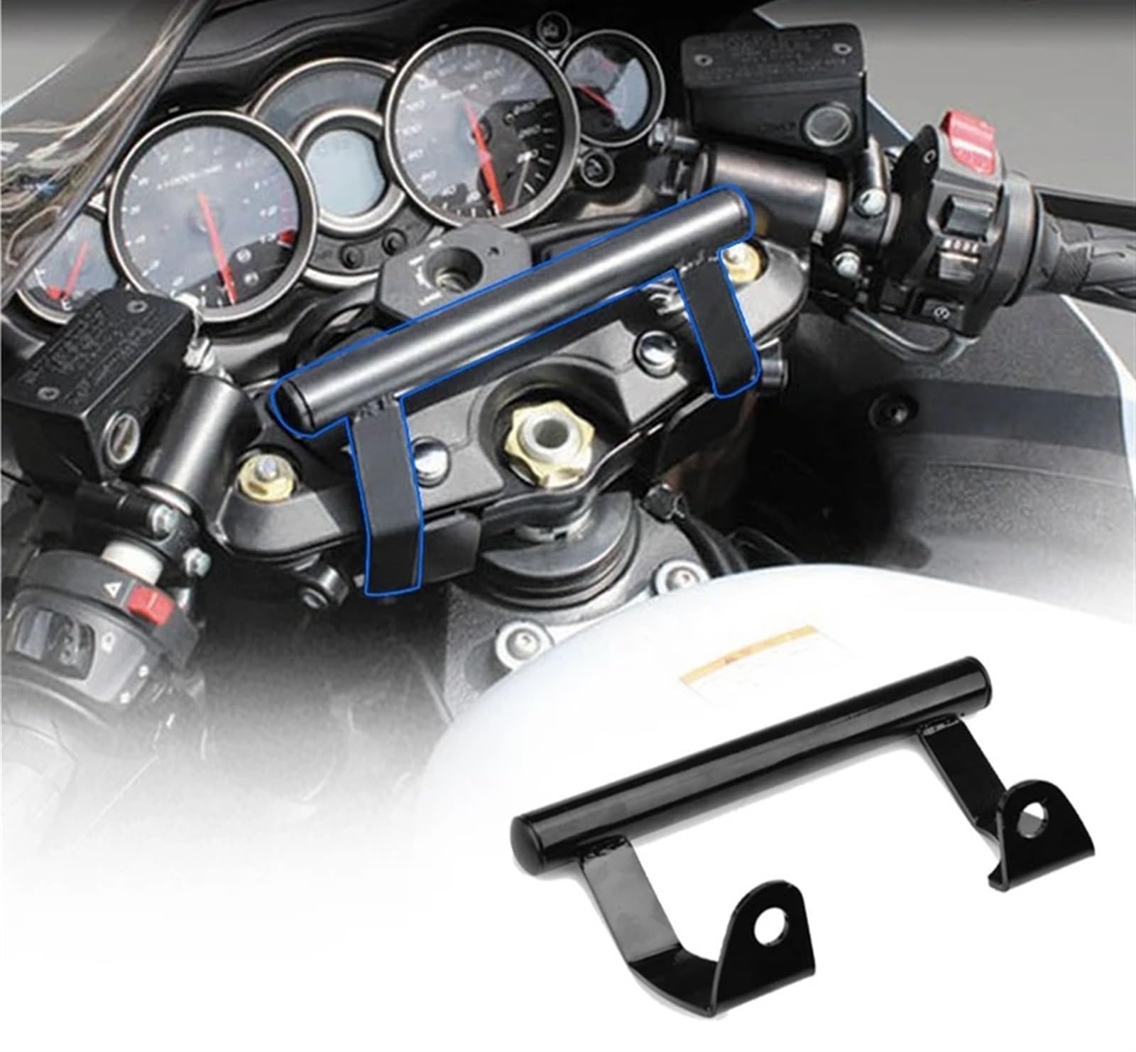 Motocicleta Soporte Teléfono para Suzuki para GSX1300R para Hayabusa 1999-2014 2015 2016 2017 2018 2019 2020 Soporte para Teléfono Y Navegación GPS para Manillar De Motocicleta Moto GPS Soporte