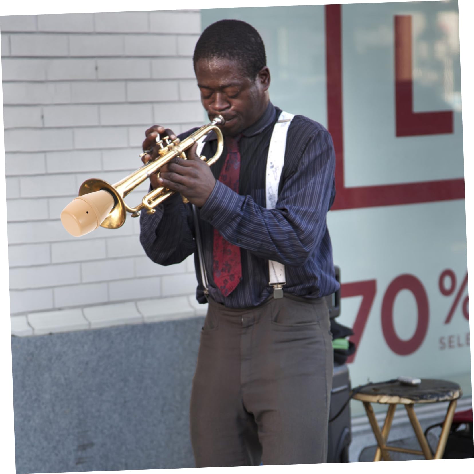 Holibanna 1Pc Durable Trumpet Mute Creative Alto Trumpet Lightweight Instrument Sound Dampener for Practice and Concerts Noise Reduction