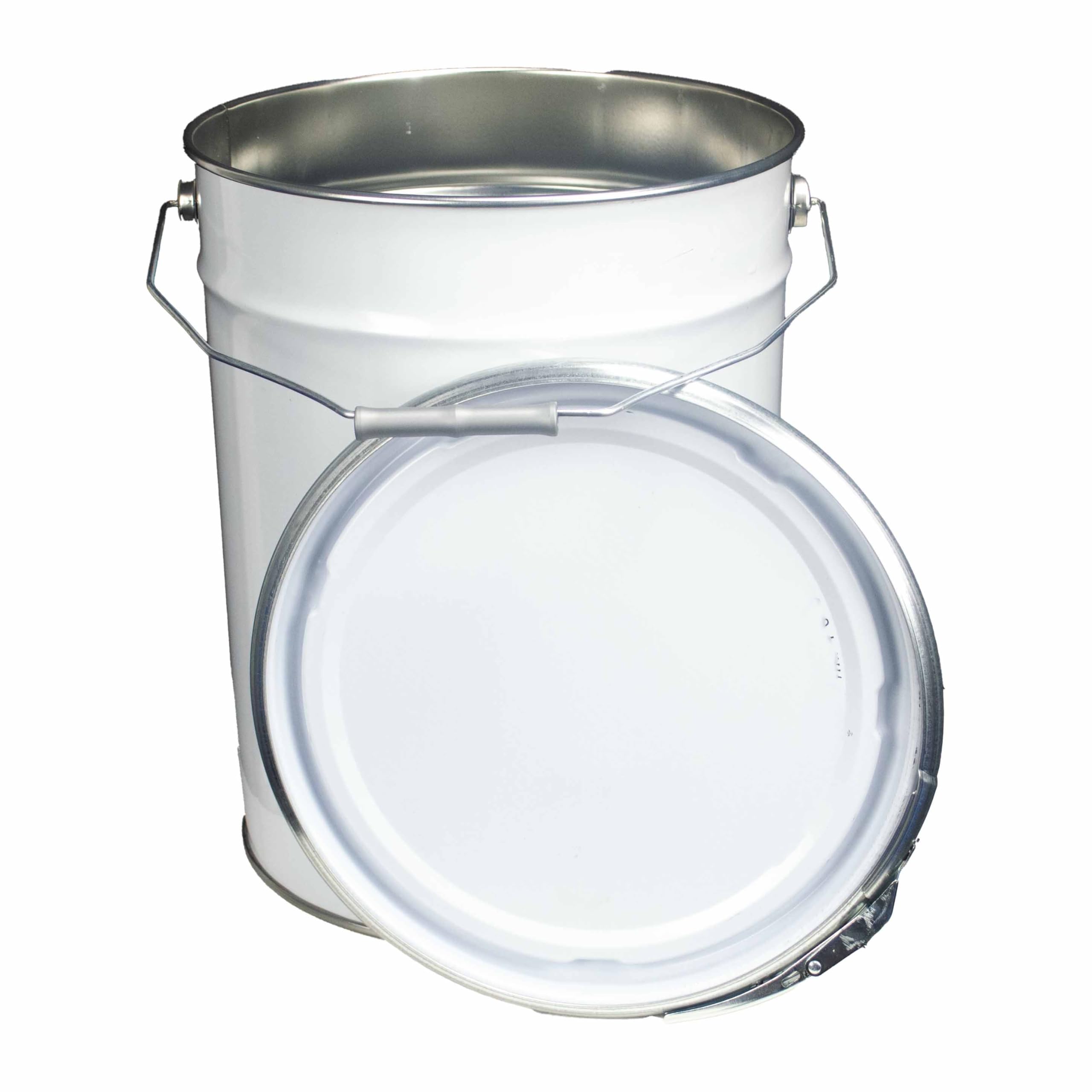 ITP Packaging 20 Litre Metal Pail Bucket Drum with Lid & Ring Closure, UN Approved, Plain Interior for Oil Based Products (1)