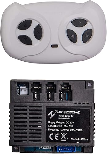 JR1922RXS-AD 12V Niños Powered Ride on Car 2.4G Bluetooth Control remoto y receptor Kit Controlador Caja de Control Accesorios para Niños Eléctrico