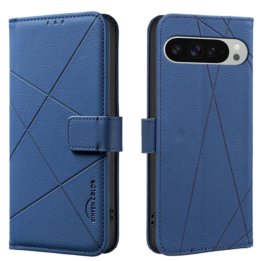 Étui Google Pixel 10 Pro bleu cuir idéal pour vos déplacements - 8