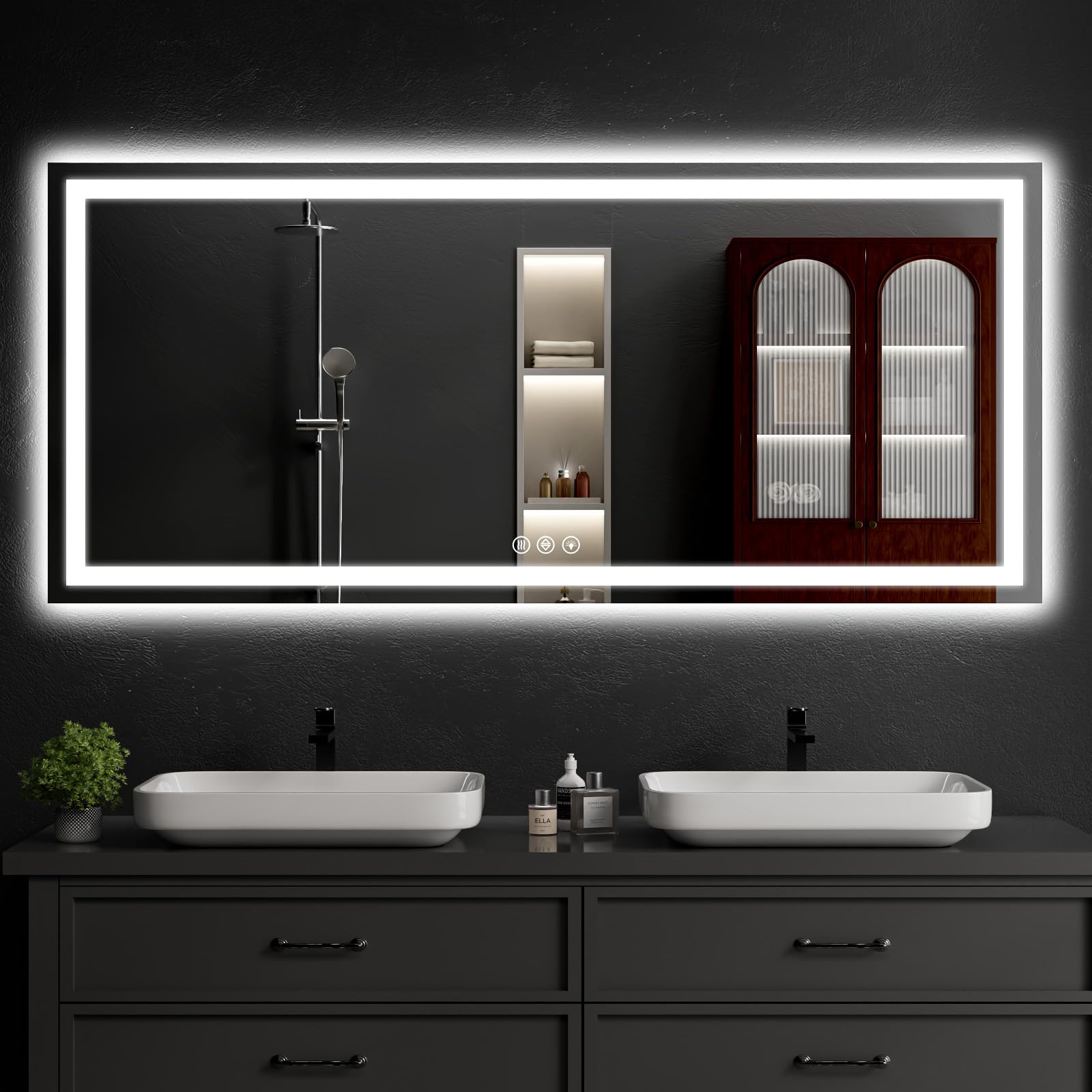 Photo 1 of **** FACTORY SEALED ***
WISSMIELS LED Bathroom Mirror 28"x60" Anti-Fog