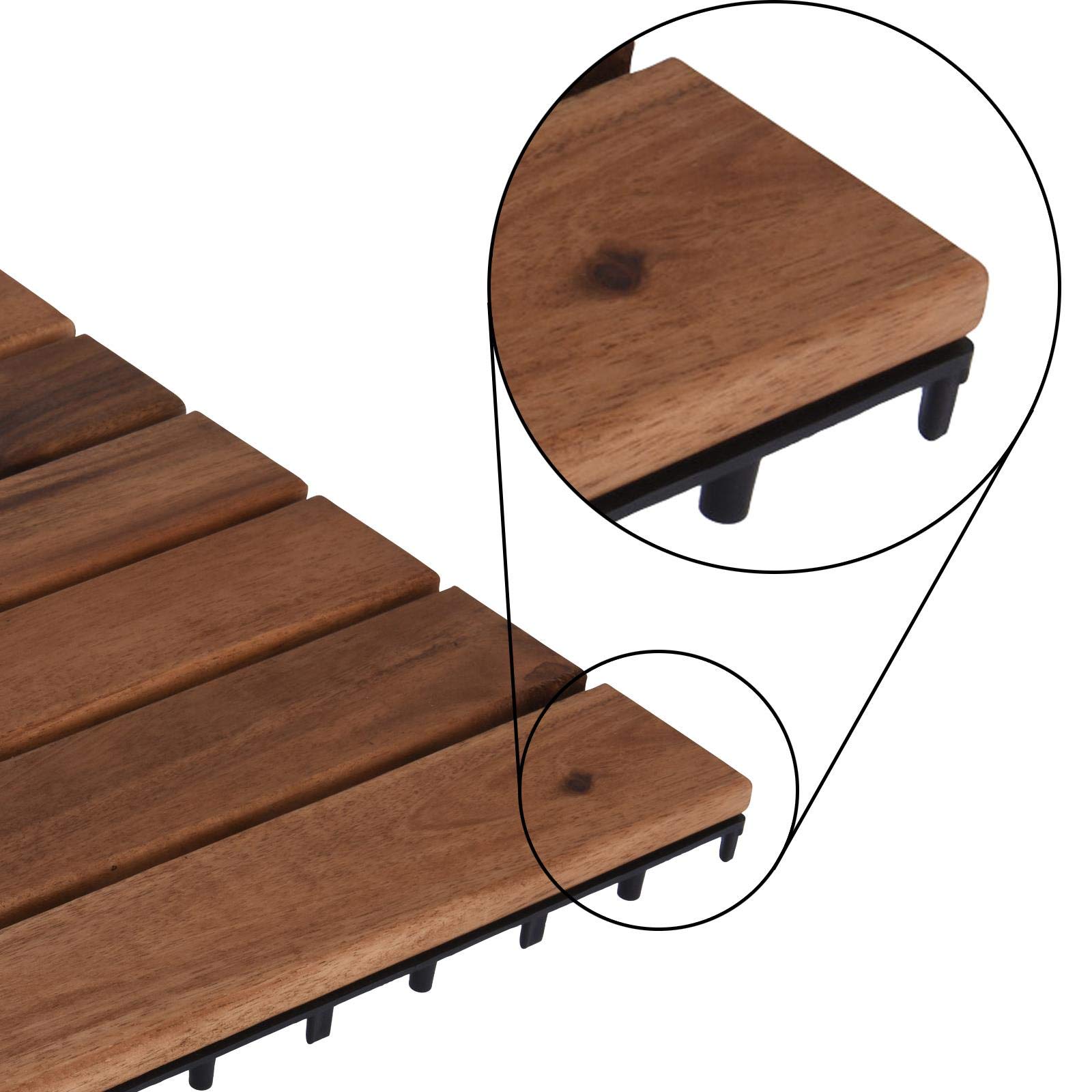 idooka Garden Interlocking Floor Tiles 9 Pack Astro Turf Artificial