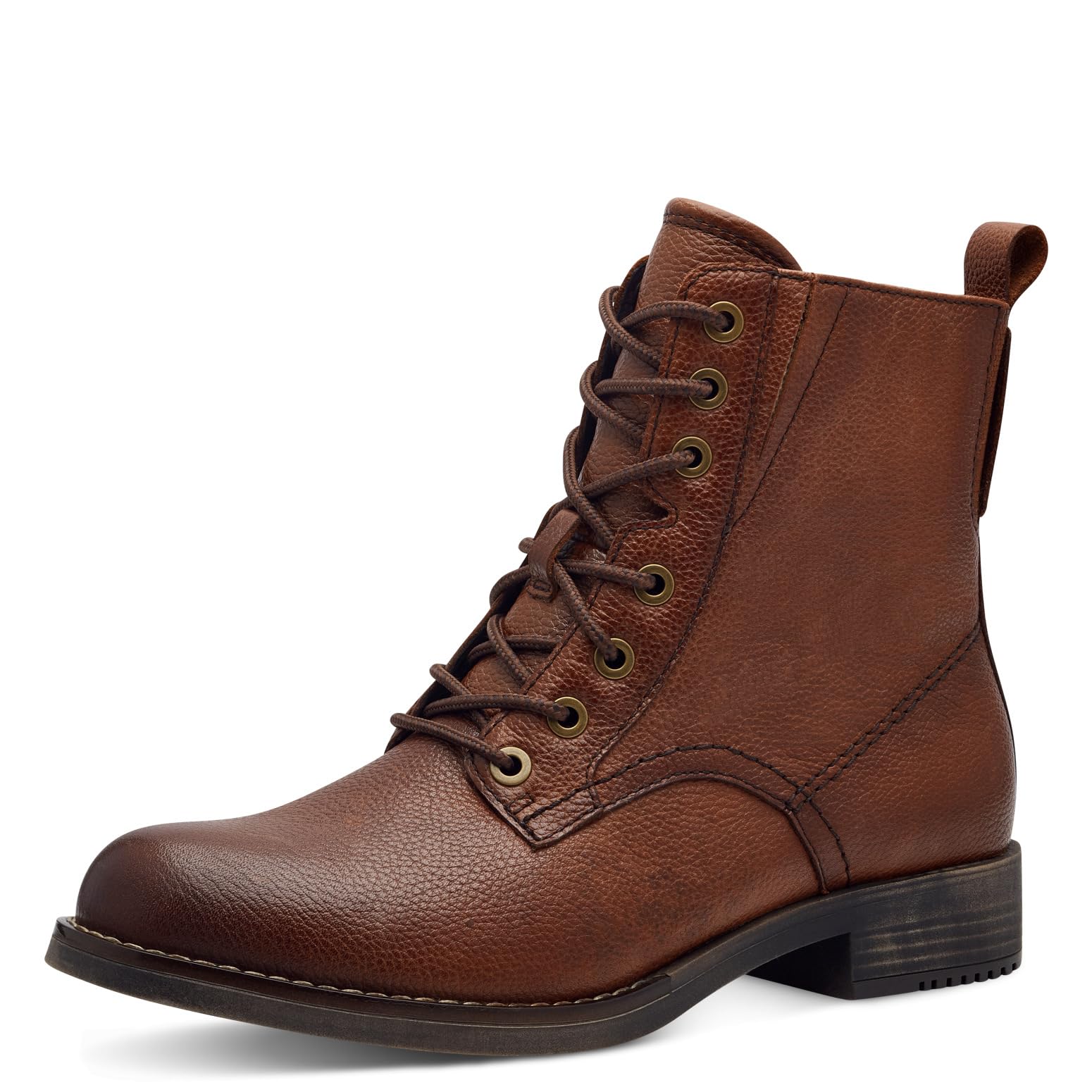 Tamaris Comfort Women’s Lace-Up Ankle Boots with Zip Autumn, Cognac, 4 UK