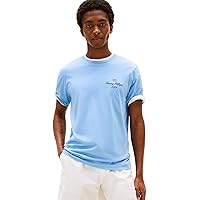 Tommy Hilfiger T-Shirt Uomo Maniche Corte Outline Script Tee Regular Fit