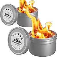 Vista 1 de Paquete de 2 fogatas portátiles, pozo de fuego Smores, hoguera al aire libre, 3-5 horas de tiempo de combustión, sin brasas, sin complicaciones