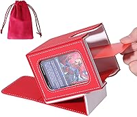 Vista 14 de AFIING MTG Caja de Mazo para Commander Display, Caja de Cartas que Cabe 100 Cartas con Doble Funda, Caja de Almacenamiento Magic Commander TCG con 2