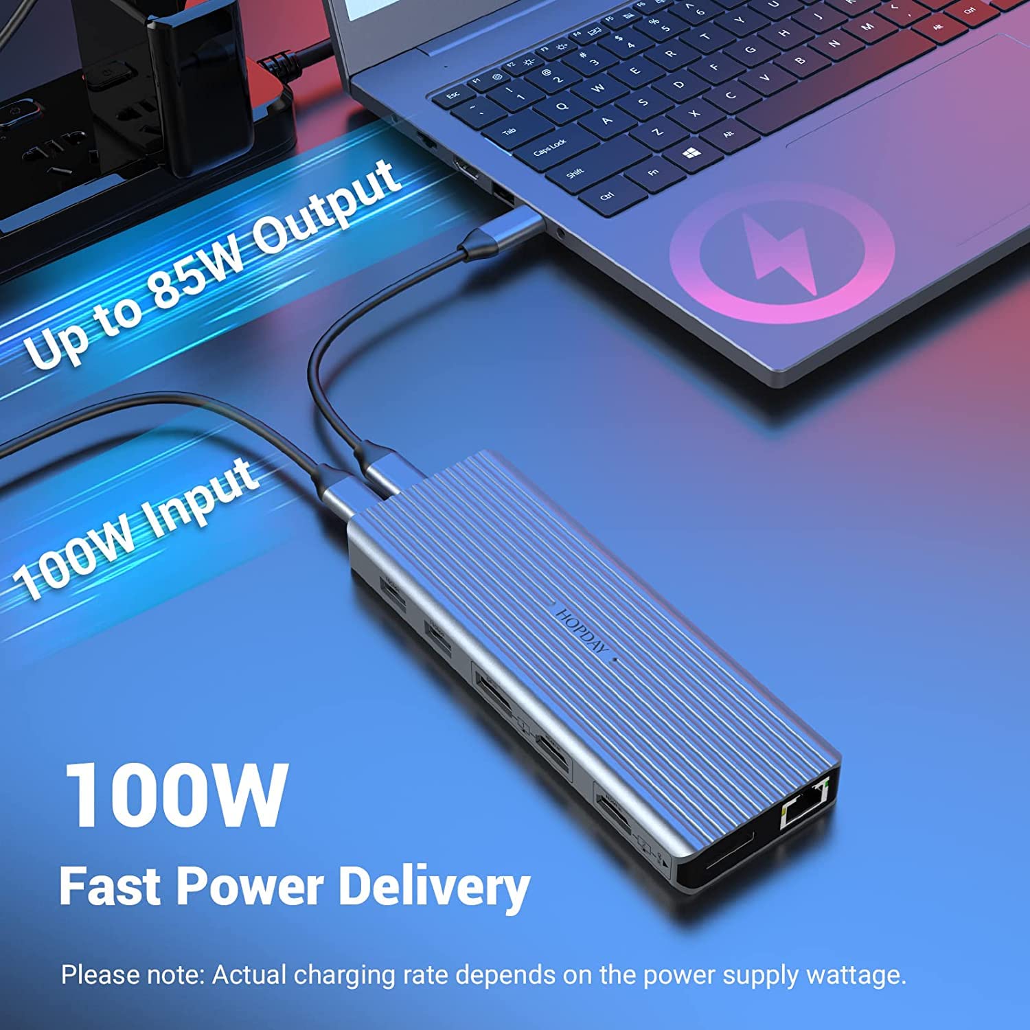 Dongle USB C, 11 en 1 USB C Docking Station Triple Display Hub para M1/M2 Macbook Pro/Air(4K HDMI/DP,PD 100W,10 Gbps USB 3.1,3.5mm Audio,ethernet) Laptop Adapter for DELL,Surface,HP,Lenovo