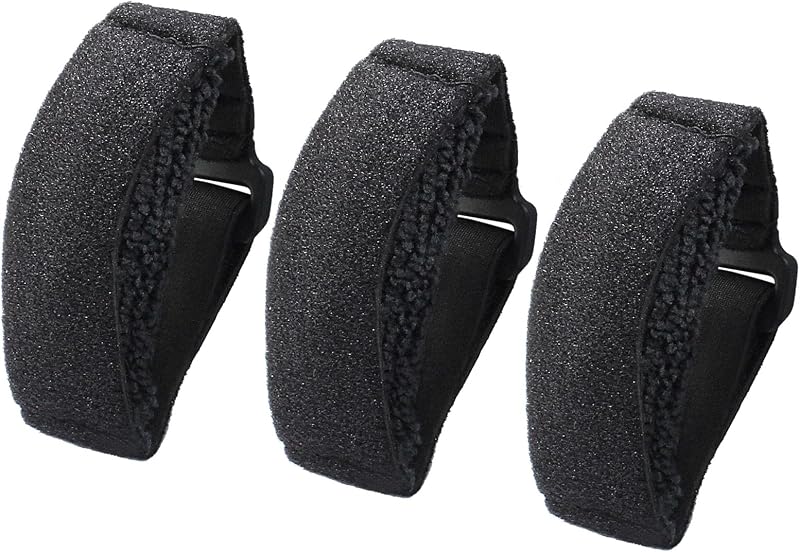 3 piezas de amortiguador de silenciamiento de cuerdas de guitarra negra | Cinta ajustable para cubrir cuerdas de guitarra, bajo, silenciador para instrumentos de guitarra eléctrica, Accesorios para Instrumentos Musicales