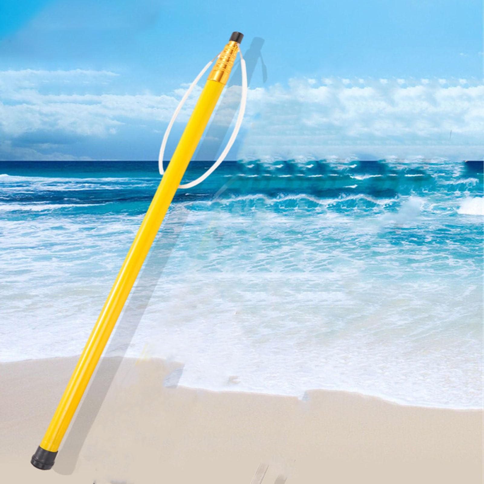 Gancho Rescate con Poste Rescate Acuático,Poste Telescópico Ajustable Fibra De Vidrio De Alta Resistencia para Salvamento Emergencia En Ahogamientos,Rescue Pole,6.5m