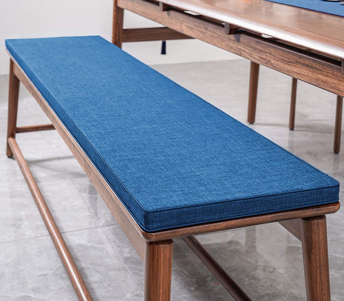 Cuscino per panca a 2 3 4 posti, per interni ed esterni, giardino, patio, impermeabile, con rivestimento rimovibile e fondo antiscivolo, imbottitura in schiuma spessa