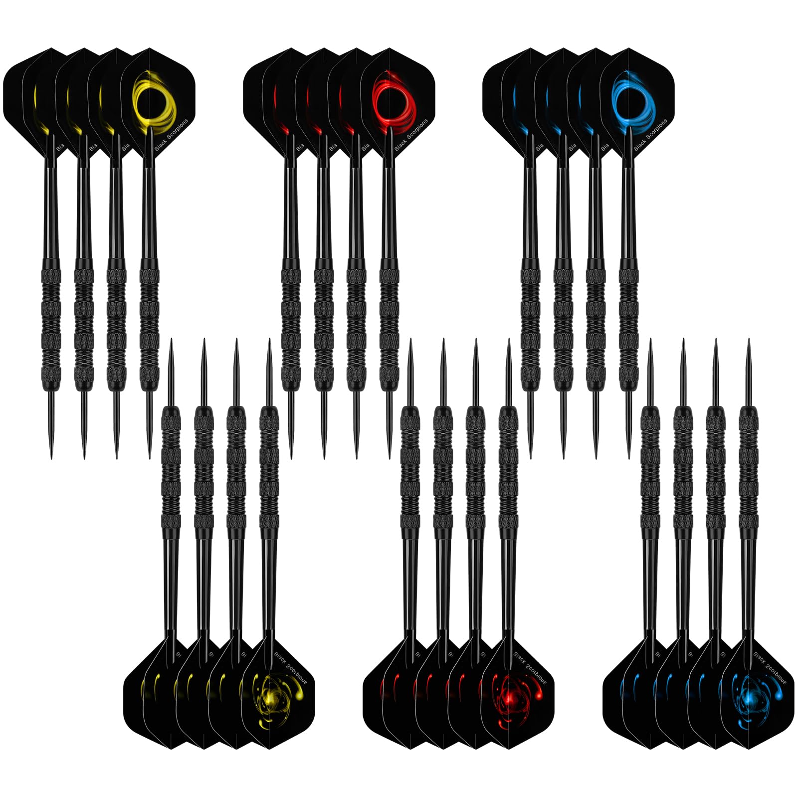 Accmor Metal Tip Darts, Steel Tip Darts, 14 Grams Professional Metal Darts, Darts Metal Tip Set, Metal Darts for Dartboard