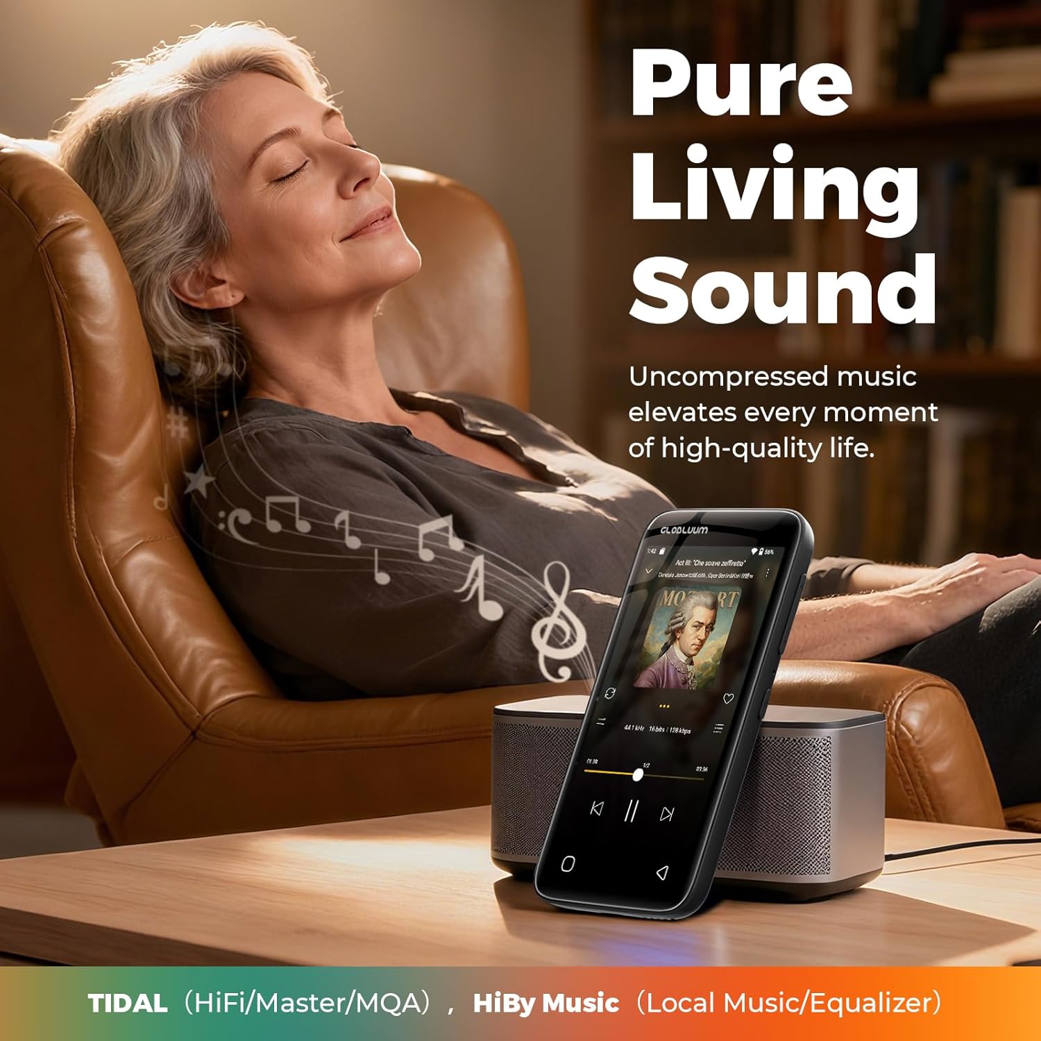 96GB MP3 Player with Bluetooth 5.0 and WiFi, Music Player with Spotify, Audible, Amazon Music, Pandora, Libby, Spotify Kids, 4" Touchscreen Android MP4 Player with HiFi Sound (Black) 4 71Yoi7LplmL. AC SL1500