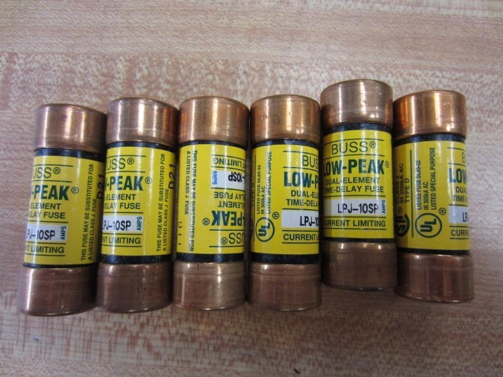 Bussmann LPJ-10SP Time Delay Dual Element LPJ10SP (Pack of 6) - New No Box
