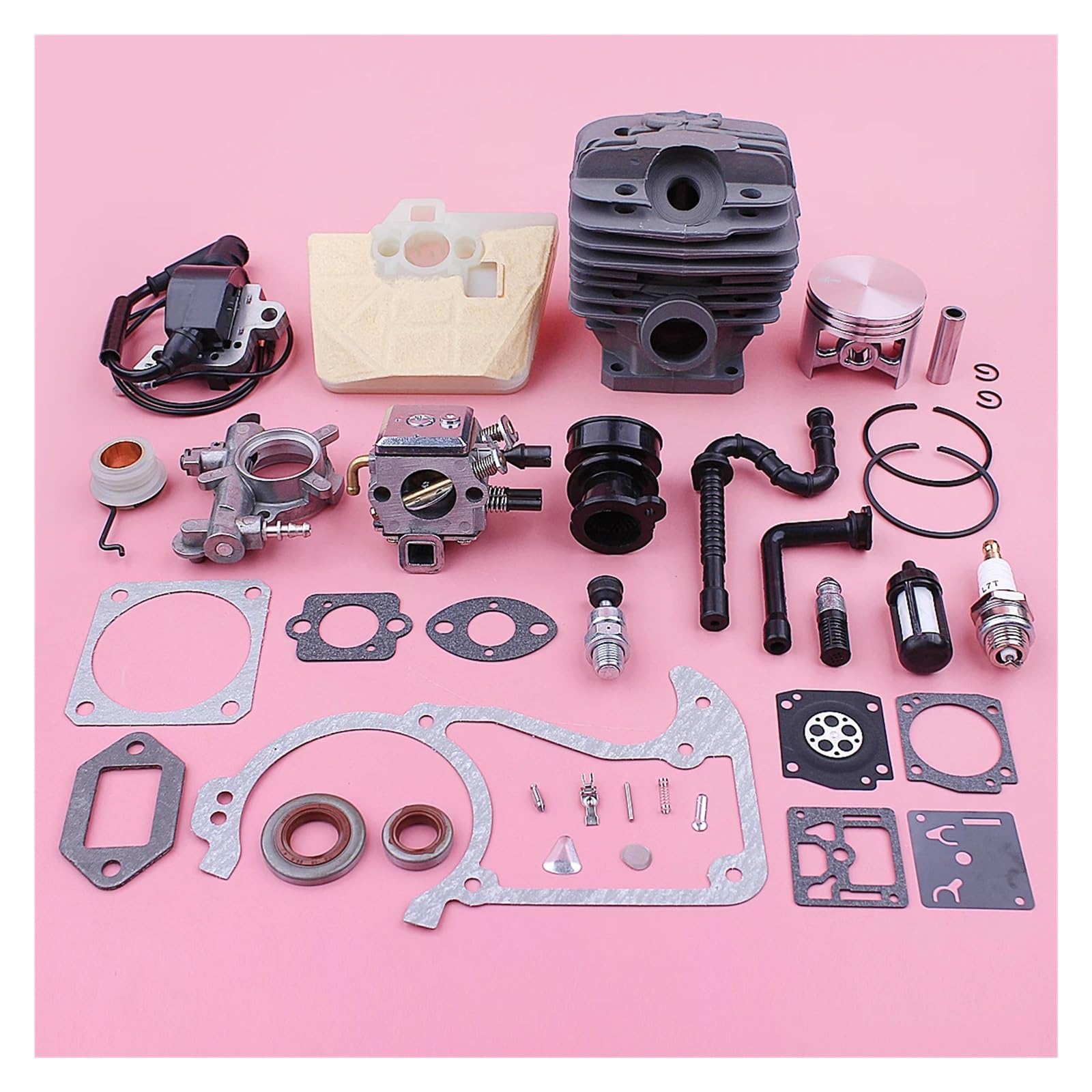 Kit cylindre-piston 48 mm pour tronçonneuse MS360 et 036 avec carburateur complet