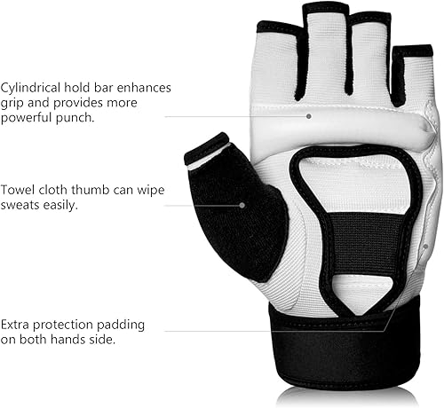 Miniatura 4 de Xinluying Saco de boxeo artes marciales mixtas Sparring Grappling Muay Thai Taekwondo entrenamiento guantes de piel sintética  Muñequeras