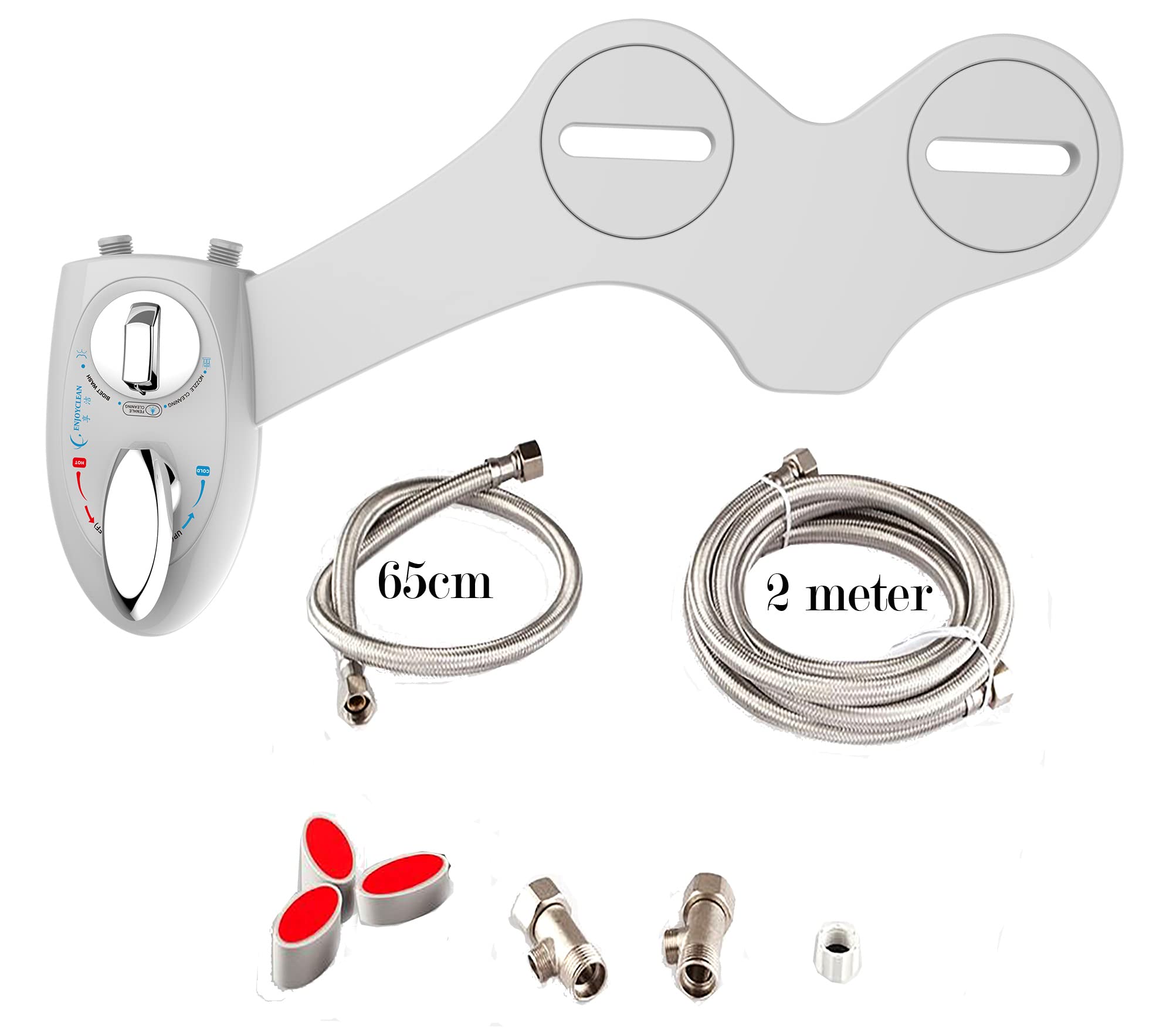 Toilet Bidet,Cold&Hot Water Luxury Hot& Cold Water Bidet,Self Cleaning 2 Nozzle.