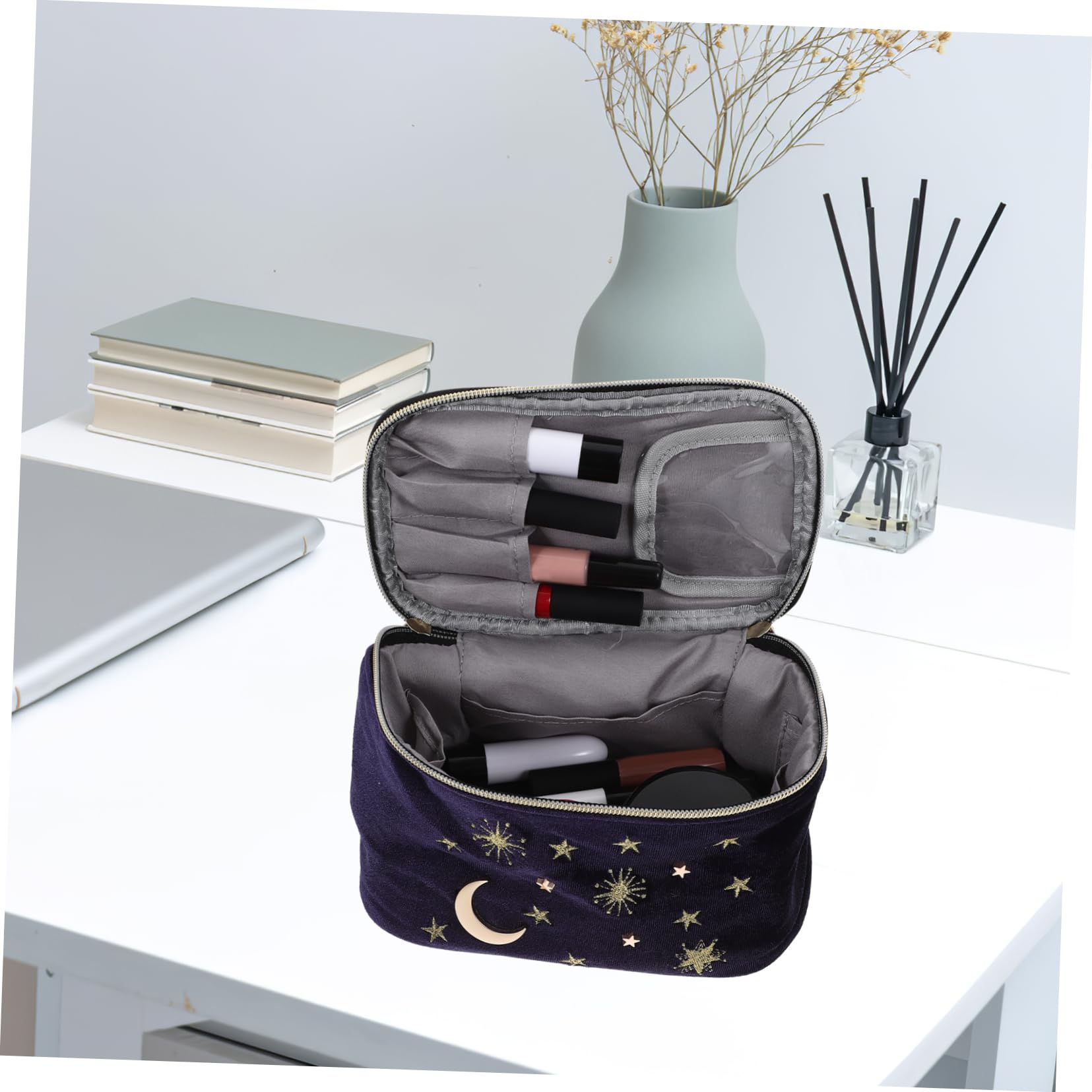 EXCEART Pinta Labios Bolsas De Maquillaje De Viaje Organizador De Maquillaje Portátil Maletín De Maquillaje Neceser para Maquillaje Bolsa De Viaje Objeto Pequeño Viajar Constituir