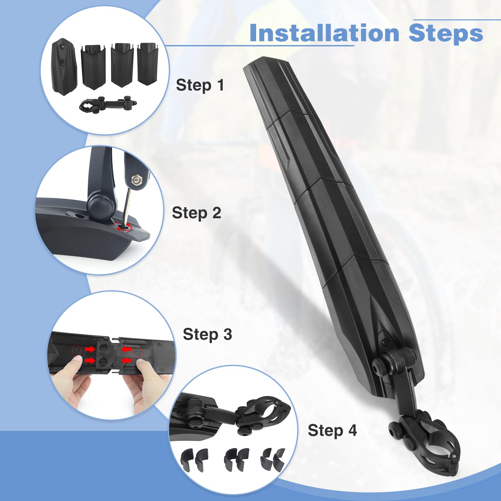 GRELiving Fenders Bike Mudguard Set - Image 3