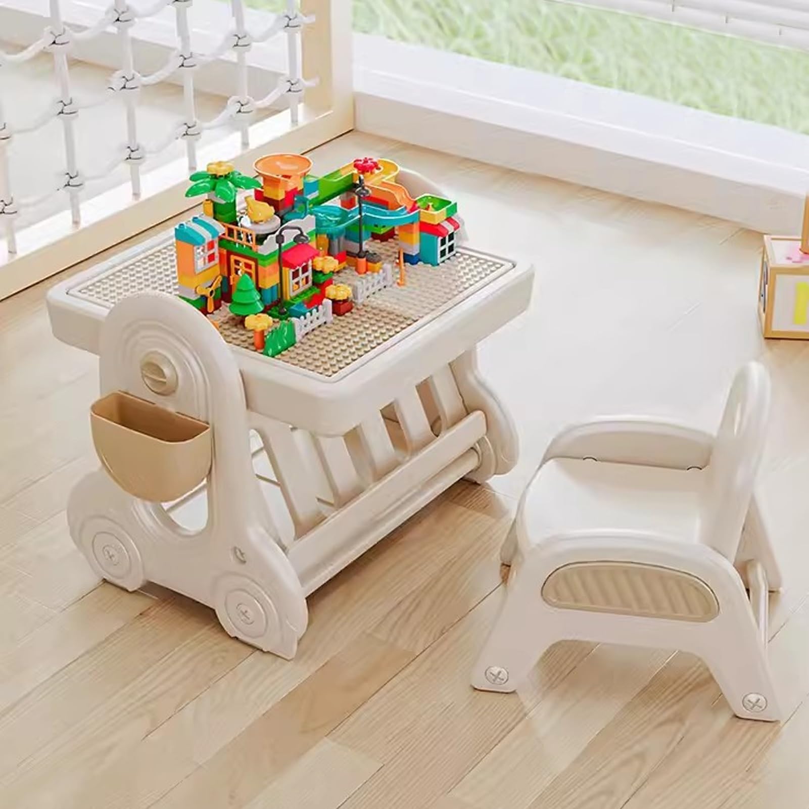 Amazon.co.jp: レゴ テーブル ブロックテーブル 幼児 机 椅子 セット 