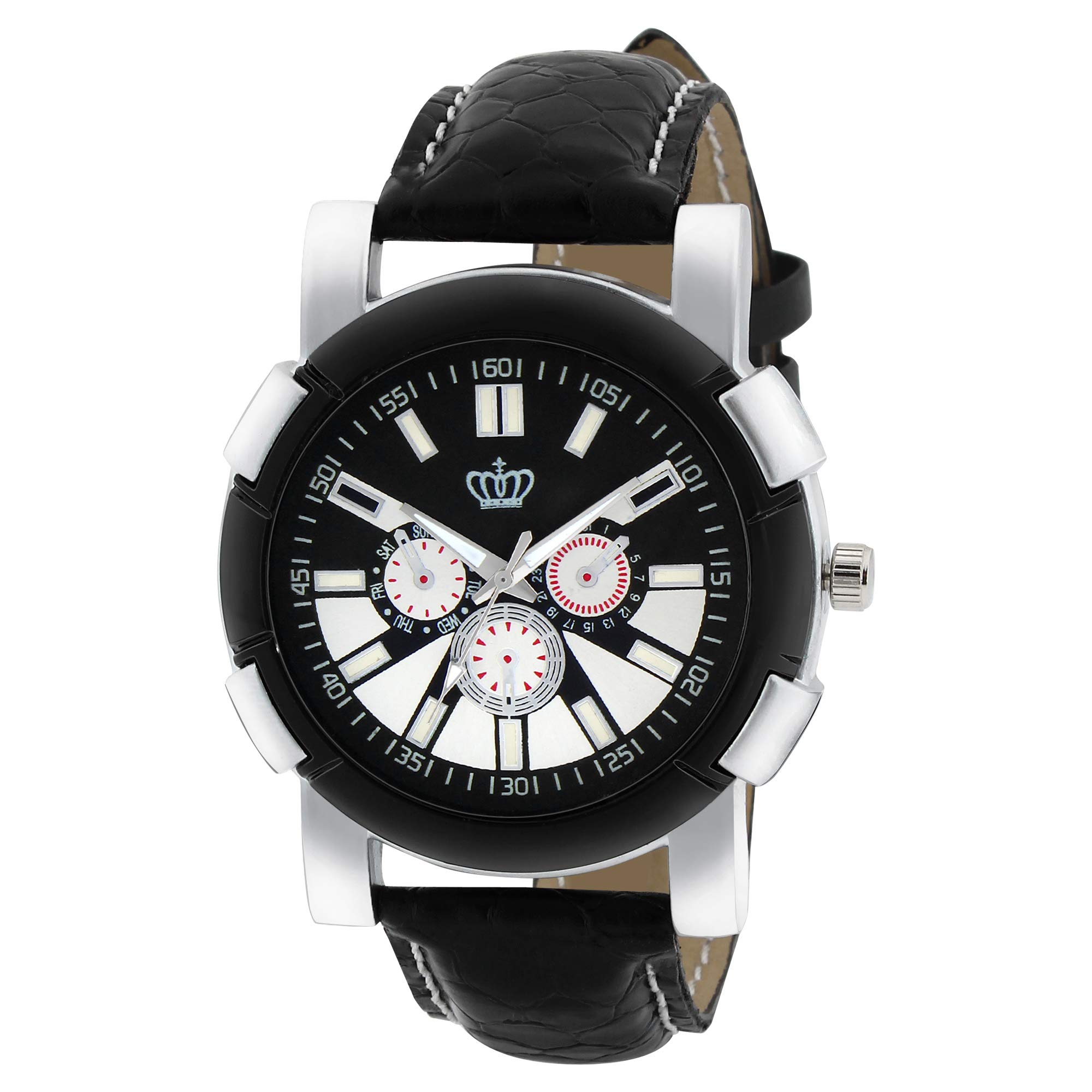 SMAEL Exclusive Quartz Movement Leather Strap Analogue Mens and Boys Wrist Watch (CSM101) (B07MPNV5CF) Amazon Price History, Amazon Price Tracker