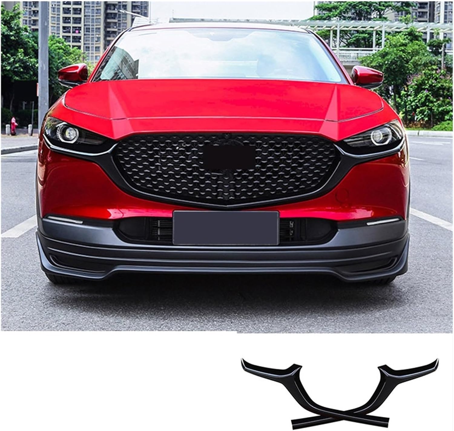 Compatible with CX30 Mesh Trim Strip New Modified Parts Mesh Bright Strip Appearance Accessories Car Decoration
