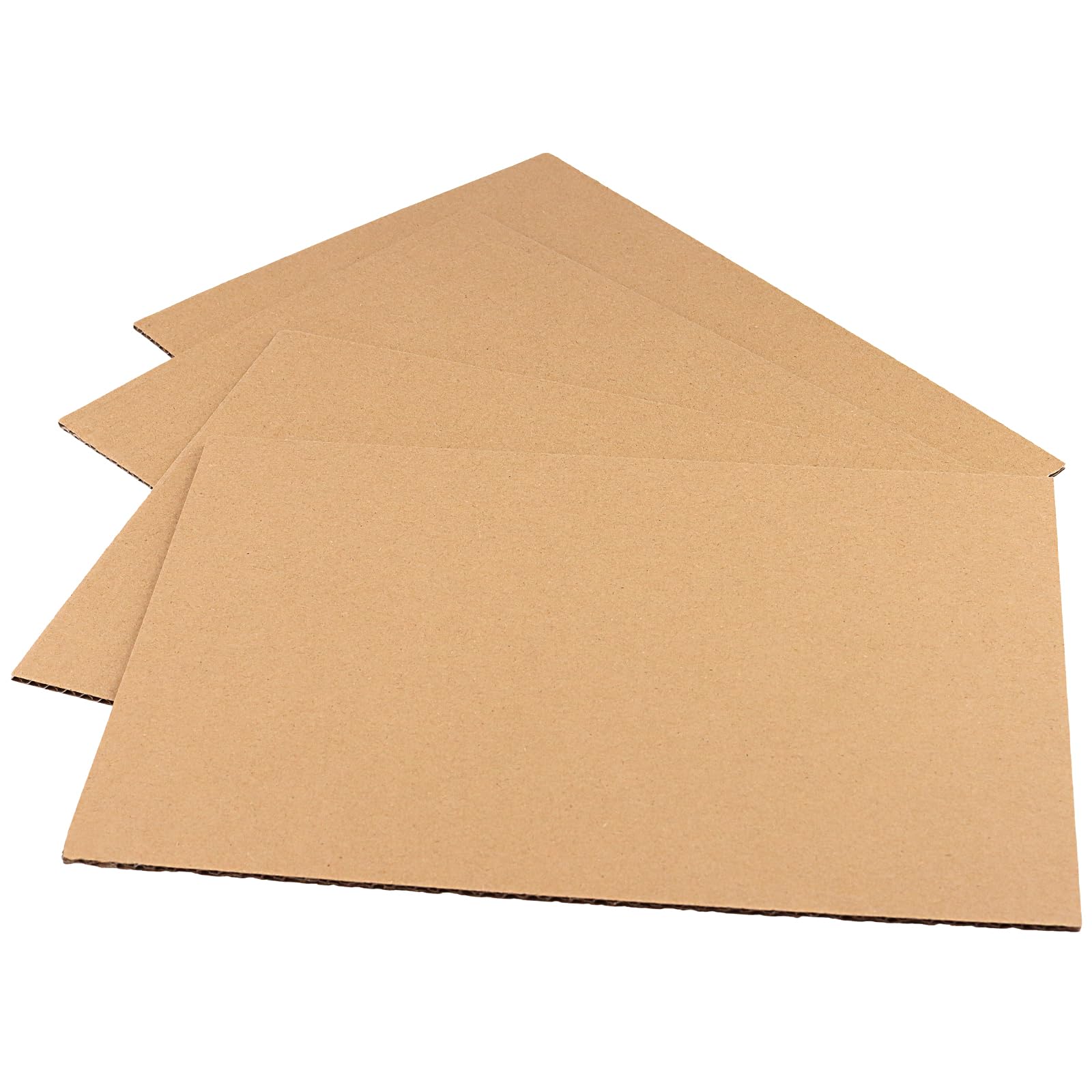 Lot de 50 feuilles de carton A4, 30 x 21 x 0,3 cm, rectangulaires, 3 couches épaisses, en carton ondulé, marron, pour envoi, emballage