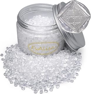 fsalisa Transparent Wax Seal Beads for Stamp Sealing - Perfect for Wedding Invitations, Christmas Cards, Envelopes, Wine Packages (Transparent White)
