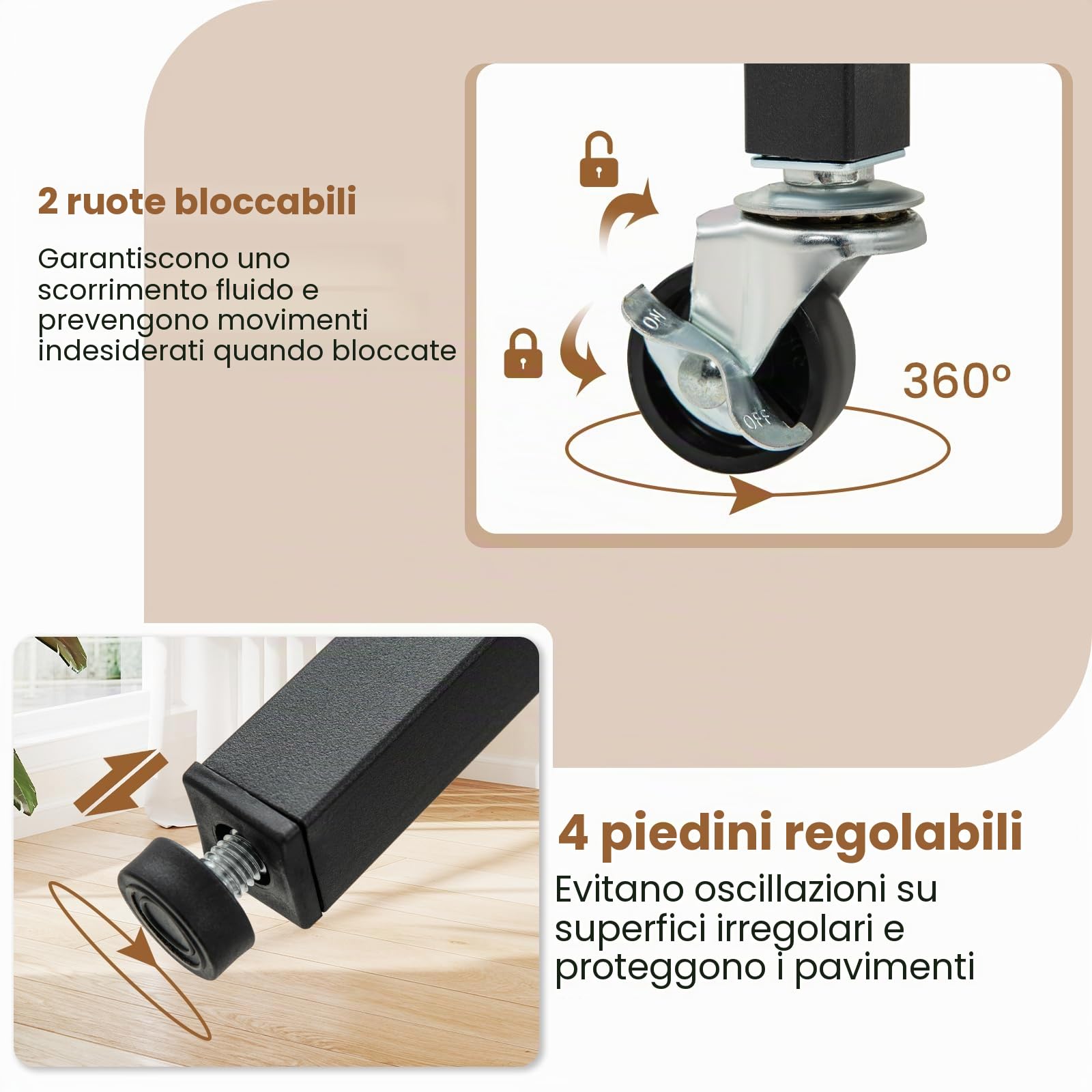 LIFEZEAL Tavolo da pranzo rotondo, 100 cm, tavolo da cucina moderno con piano pieghevole, struttura in marmo, struttura in metallo, mobile allungabile pieghevole per interni con 2 ruote (nero)