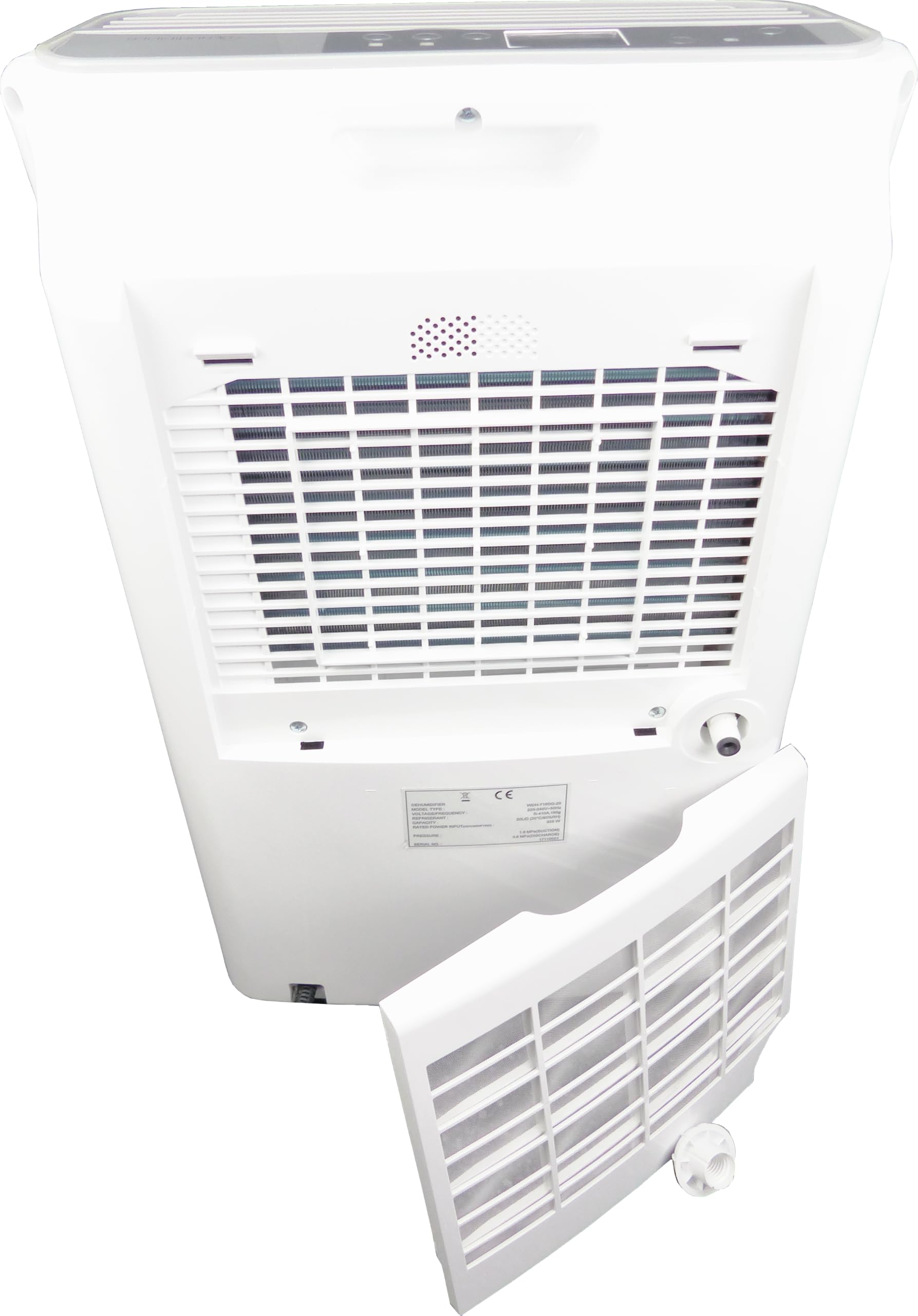 Aktobis WDH-725DG elektrischer Luftentfeuchter - Bautrockner | bis 25 L/T | Entfeuchter bis 25 L/24h, bis 50 m², weiß+grau, Timer | für Keller, Wohnung, Waschküche & Wäschetrocknung, gegen Schimmel