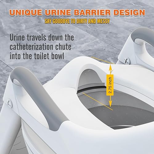 Vista 6 de Potty Training Seat, SKYROKU 8868 Upgrade Toddler Toilet Seat for Kids Boys Girls, 2 in 1 Potty Training Toilet, Splash Guard Anti-Slip Pad Step