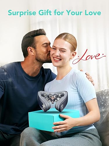 Miniatura 2 de SKG Masajeador de cuello plegable para aliviar el dolor, vibración de tejido profundo, masajeador de viaje inalámbrico, masajeador de cuello 9D