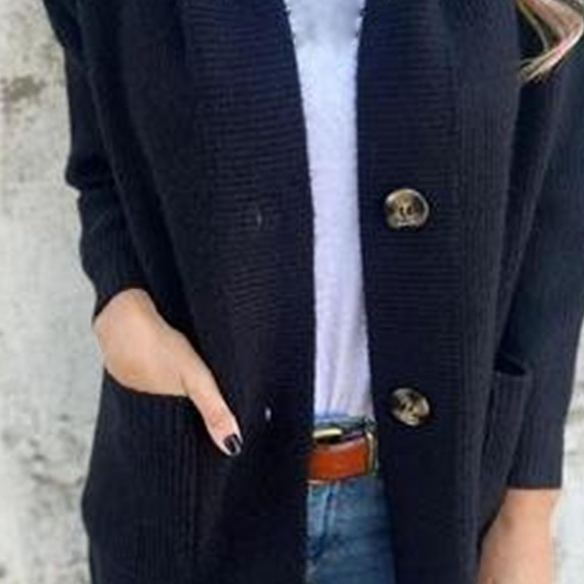 Maglione da donna con cappuccio tinta unita autunno inverno metà lunghezza felpe con cappuccio maglieria monopetto con cappuccio lavorato a maglia Outwear