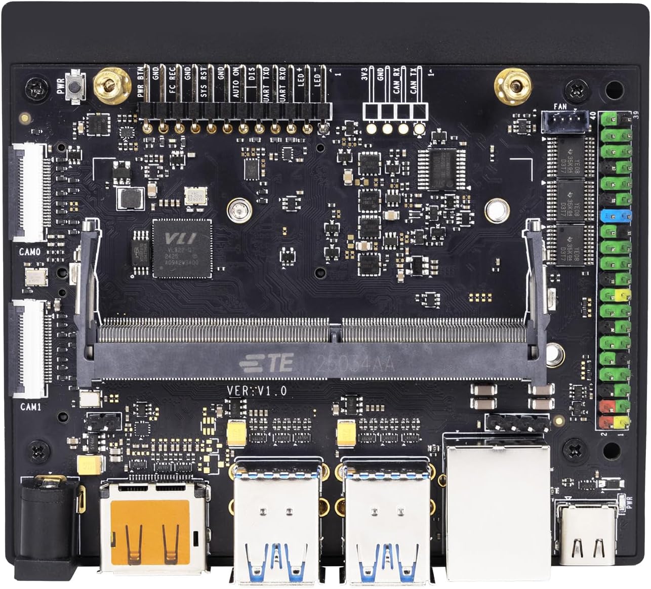 Jetson-Orin Super Carrier Board AI Development Board Based On Jetson-Orin Nano and Orin NX Core Module (Orin-Super Carrier Board)