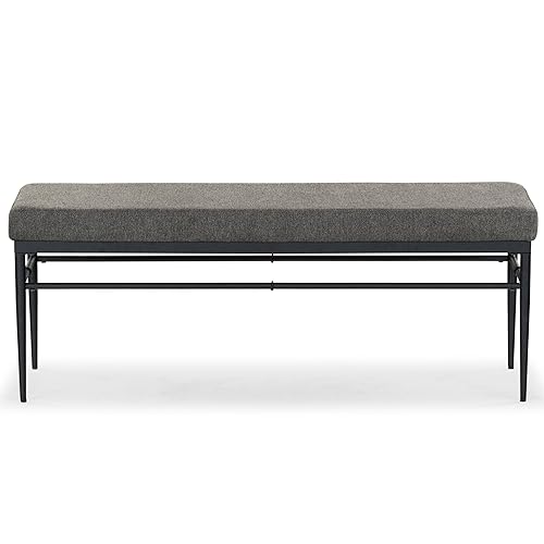 SAFAVIEH Couture Collection Theabella Black & Dark Grey Bench
