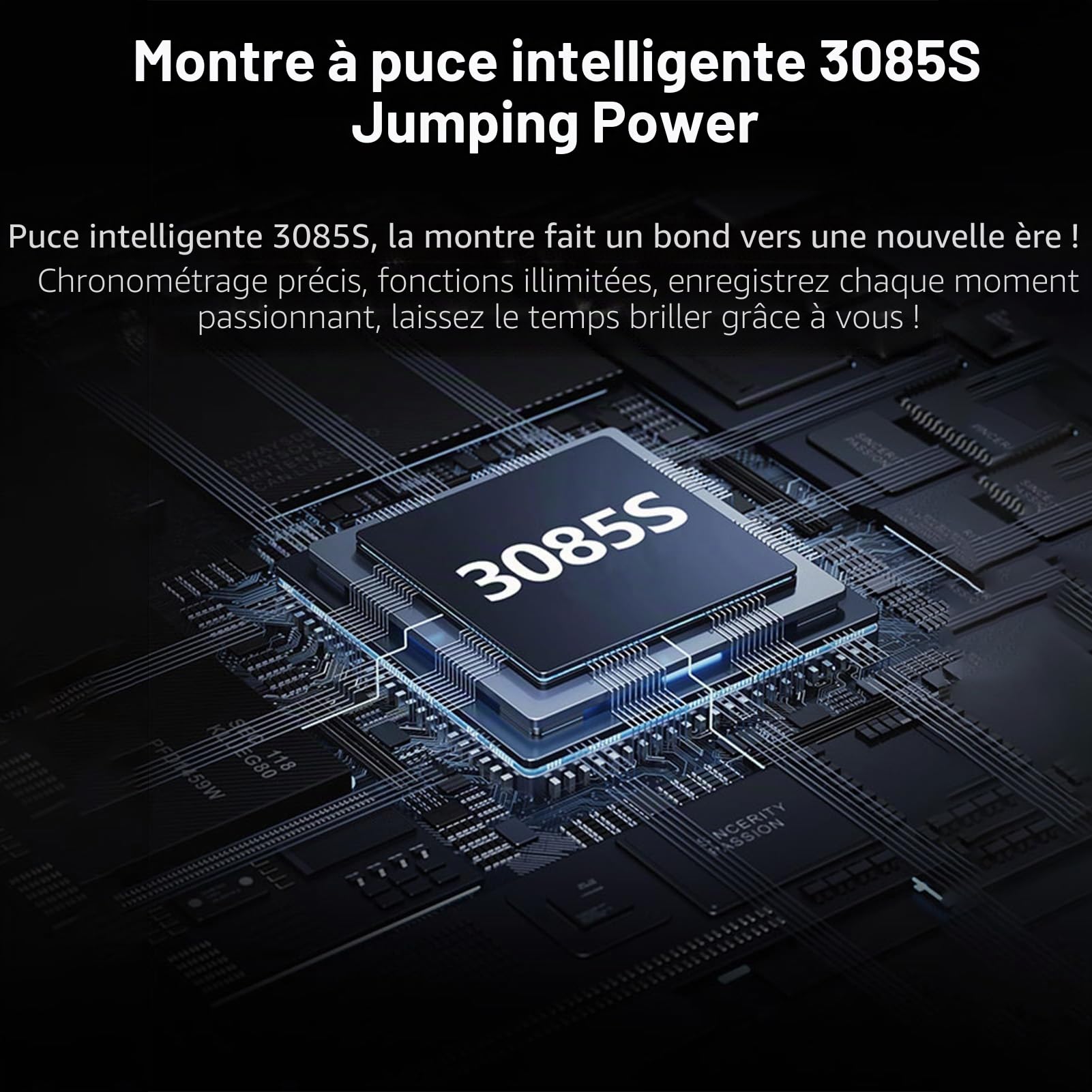 findtime Montre Connectée Homme 1.39'avec Ecouteurs sans Fil Bluetooth TWS intégré Bluetooth sans Fil Casque Intégré Montre Sport Homme Smartwatch Bracelet en Silicon