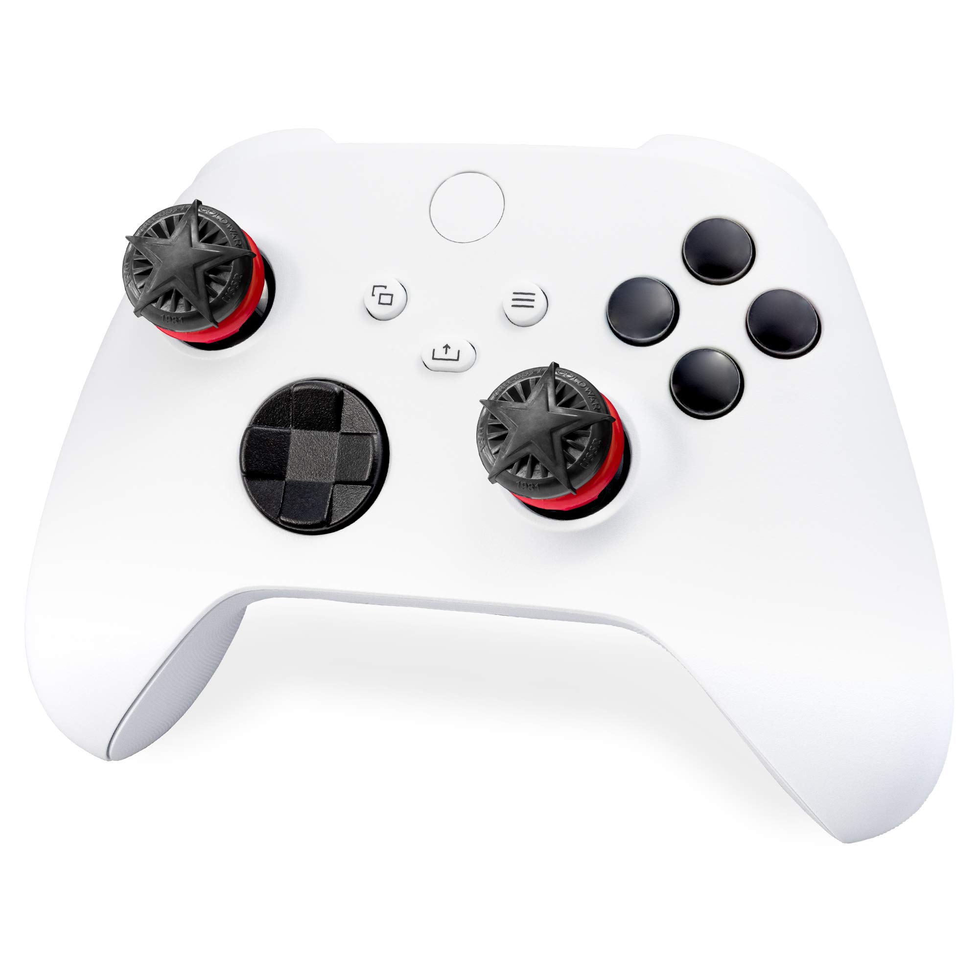 Levette Performance KontrolFreek Call of Duty: Black Ops Cold War per Xbox One e Xbox Series X | 2 Alte, Convesse| Nere/Rosse