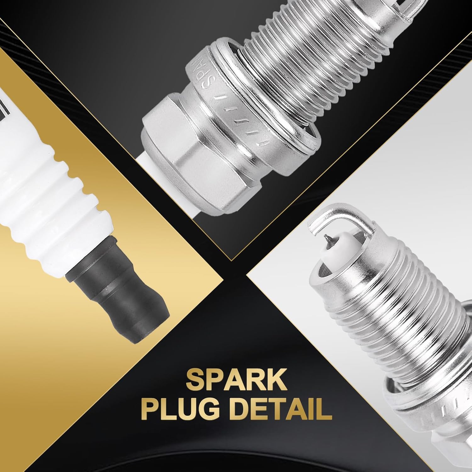 4PCS Ignition Coil Pack and Spark Plugs UF311 Replacement for Acura RSX 2002-2006, for Honda Accord 2003-2007 Civic 2002 2003 CR-V 2002-2009 Element 2003-2011 2.0L 2.4L L4 30520PNA007