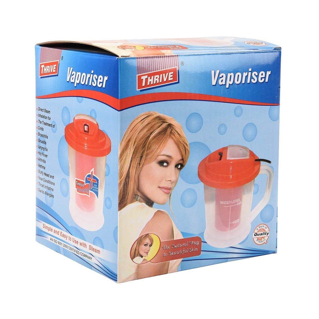 THRIVEVaporizer Multicolor Steamer -DIRECT STEAM-SIMPLE AND EASY TO USE-ISO 9001:2008 CERTIFIED BRAND-By Tree Fit