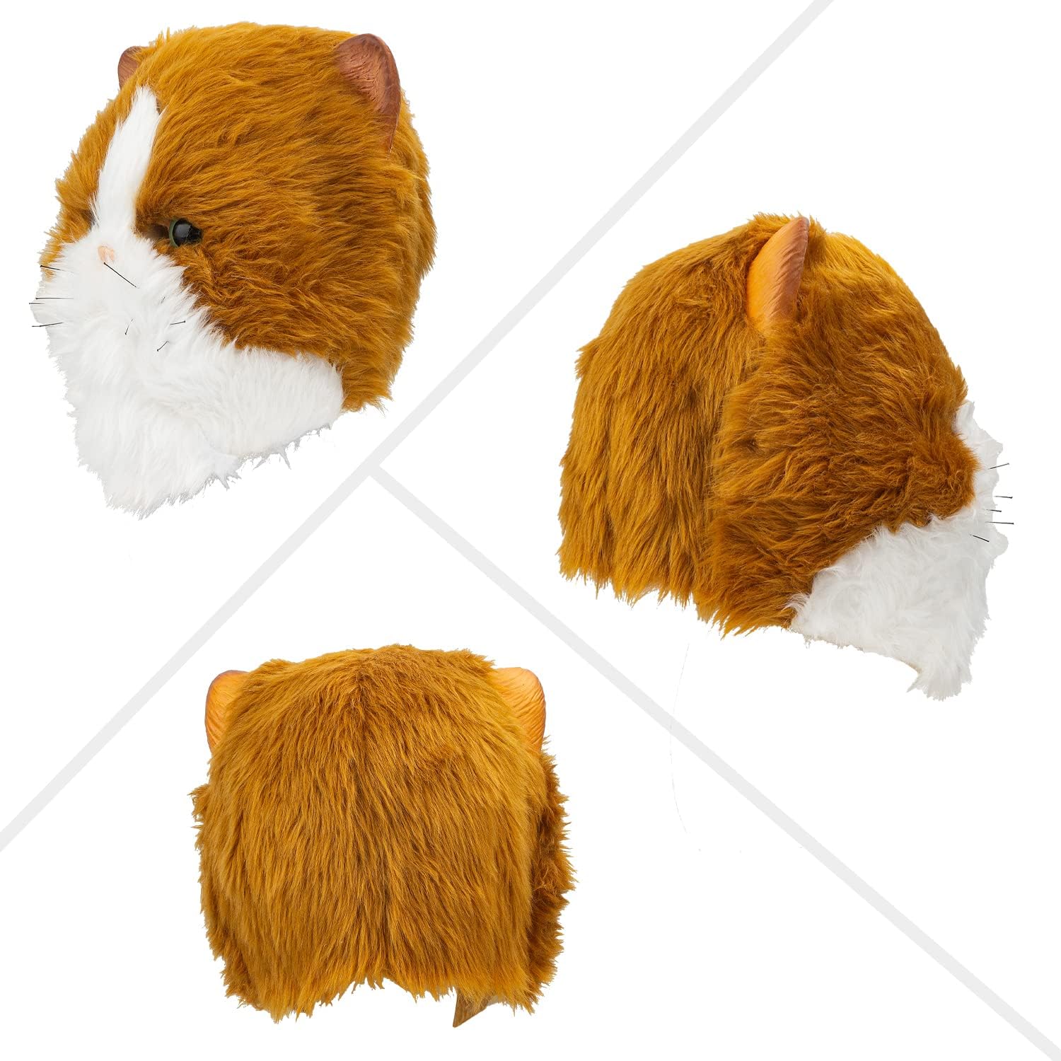 PartyHop Plush Cat Head Mask Cute Kitten Animal Latex Realistic Full Head Masks Fancy Dress for Halloween Carnival Costume Party - Image 6
