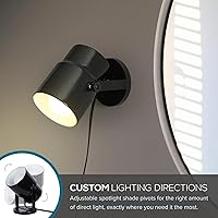 Vista 5 de Catalina Lighting 24291-000 Lámpara decorativa multiusos para escritorio, pared o oficina, sala de estar, dormitorio o dormitorio, compatible